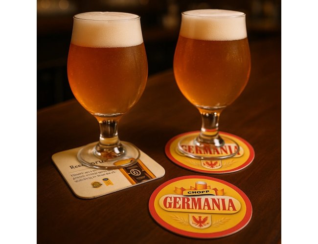 Bolacha de Chopp em Papel Paran Personalizada BLCPAPEL
