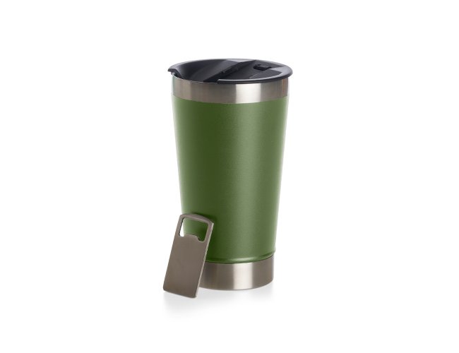 Copo Térmico Inox 500ml + Abridor 18645L